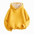 thumbnail image 1 of Ccpelsie Girls Long Sleeve Lightweight Hoodie Kids Workout Running Pullover Top for Toddler(Yellow,5-6 Years), 1 of 9