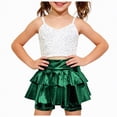 thumbnail image 1 of Ccpelsie Girls Shorts Summer Girls Running Shorts with Pockets Drawstring Kids Gym Workout Sports Shorts(Green,7-8 Years), 1 of 8