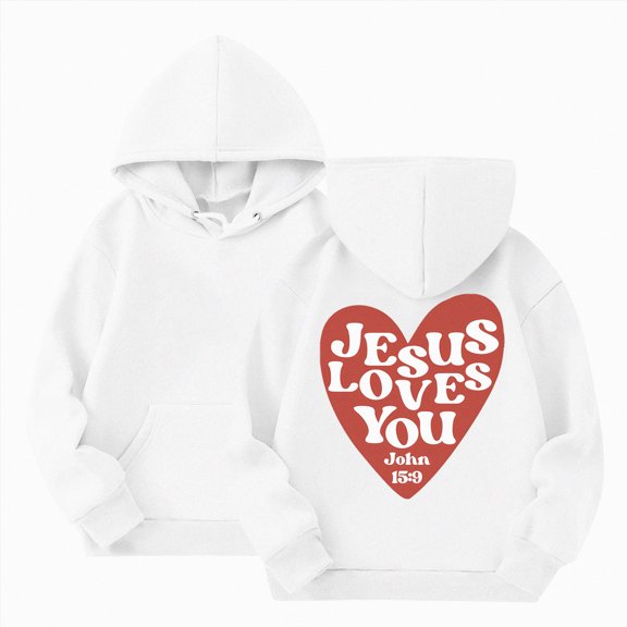 Ccpelsie Girls Solid Soft Hooded Sweatshirt Classic Oversized Hoodies Loose Pullover Sweatshirts with Pocket for Kids(White,4-5 Years)