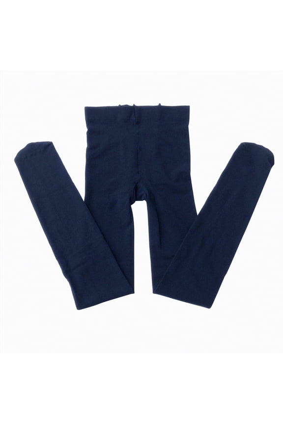 Toddler Girls Fleece Lined Tights Soft Thick Warm Tights for Cold Winter for Toddler Kids(Navy,2-4 Years)