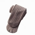 thumbnail image 1 of Ccpelsie Tights for Girls Toddler Casual Leggings Soft Footed Dance Stockings School Uniform Tight(Brown,9-11 years), 1 of 4