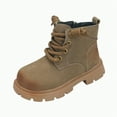 thumbnail image 1 of Ccpelsie Girls Winter Boots Toddler Girl Boots Warm Outdoor Boot for Little Kids Big Kids(Khaki,10), 1 of 9
