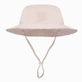 thumbnail image 1 of Ccpelsie Girls and Boys Sun Hat Baby Beach Hats Kids Summer Protection Cap Toddler Breathable Caps Wide Brim Neck Flap Beige,6-10 Years, 1 of 5