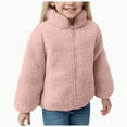 thumbnail image 1 of Ccpelsie Kids Fall Winter Coat Zip Up Fleece Jacket with Pockets Warm Plush Outwear Boys Girls Cute Tops for Toddler(Pink,18-24 Months), 1 of 6