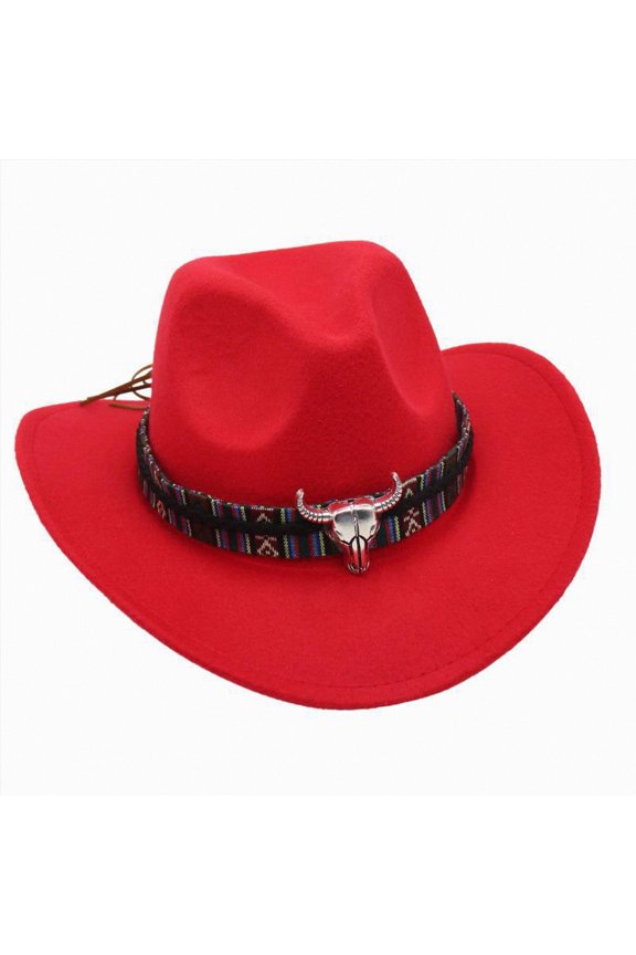 Kids Handsome Hat Boys Girls Hat Head Upturned Brim Western Cowboy Hat Sun Hat
