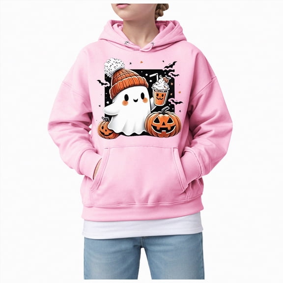 Ccpelsie Kids Hoodies for Boys Fall Winter Pullover Toddler Warm Hooded Sweatshirt Active Shirts(Pink,4-5 Years)