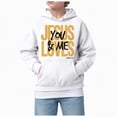 thumbnail image 1 of Ccpelsie Kids Hoodies for Boys Oversized Long Sleeve Sweatshirt Gradient Boys Pullover Tops(White,4-5 Years), 1 of 5
