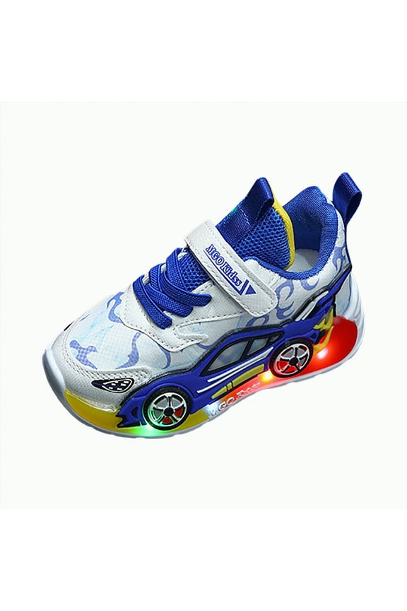 Kids Light Up Shoes for Boys Girls Toddler Sneakers Gift for Birthday Halloween Christmas(Blue,11)