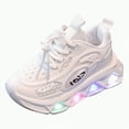 thumbnail image 1 of Ccpelsie Kids Shoes Boy Girl Sneakers Sport Sneaker with Led for Christmas Birthday Children Show Gift(White,12), 1 of 9