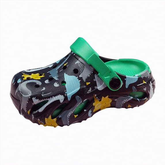 Ccpelsie Kids Slides Girls and Boys Slip On Slide Sandals Comfort Non-Slip Slippers Summer Shower Shoes Pool Beach Water Shoes(Green,12)