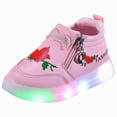 thumbnail image 1 of Ccpelsie Kids Sneakers for Boys Girls Light Up Shoes Tennis Running Athletic Shoes Toddler(Pink,6), 1 of 7