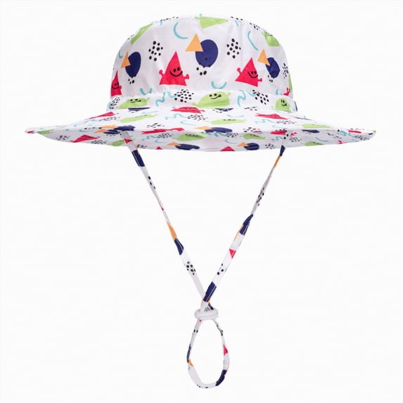 Ccpelsie Kids Sun Hat Quick Dry Foldable Bucket Hat Lightweight Adjustable Hat for Girls and Boys(Watermelon Red,1-3 Years)