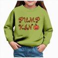 thumbnail image 1 of Ccpelsie Kids Sweatshirt Fashion Printed Crew-Neck Casual Fall Winter Pullover for Toddler Boys(Green,6Y), 1 of 4