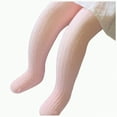 thumbnail image 1 of Ccpelsie Kids Tights Toddler Seamless Cable Knit Leggings Stockings Cotton Pantyhose Pants for Little/Big Girls(Pink,3-12 Months), 1 of 6