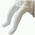 thumbnail image 1 of Ccpelsie Kids Tights Toddler Seamless Cable Knit Leggings Stockings Cotton Pantyhose Pants for Little/Big Girls(White,4-6 Years), 1 of 4