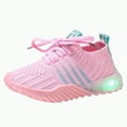 thumbnail image 1 of Ccpelsie LED Shoes for Kids Boys Girls Light Up Fashion Sneakers Ease Running Athletic Lightweight Sneakers(Pink,10 M), 1 of 3