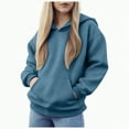 thumbnail image 1 of Ccpelsie Little/Big Boys Hooded Sweatshirt Cotton Pullover Fashion Spring Fall Casual Top for Toddler Kids(Dark Blue,6-7 Years), 1 of 4