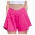 thumbnail image 1 of Ccpelsie Little/Big Girls Running Athletic Cotton Shorts Toddler Kids Workout Dolphin Short for Casual(Hot Pink,11-12 Years), 1 of 4