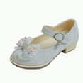 thumbnail image 1 of Ccpelsie Little/Big Girls Wedding Party Heel Princess Shoes Girls Dress Shoes for Kid Toddler(Silver,13), 1 of 8