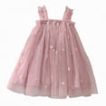 thumbnail image 1 of Ccpelsie Little Flower Girl Tulle Tutu Dress Cotton Ribbed Birthday Wedding Party Princess Dresses(Pink,12-18 Months), 1 of 3