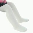 thumbnail image 1 of Ccpelsie Little Kids Winter Tights Thick Cotton Solid Leggings School Uniform Warm Stockings For Girls(White,6-12 Months), 1 of 4