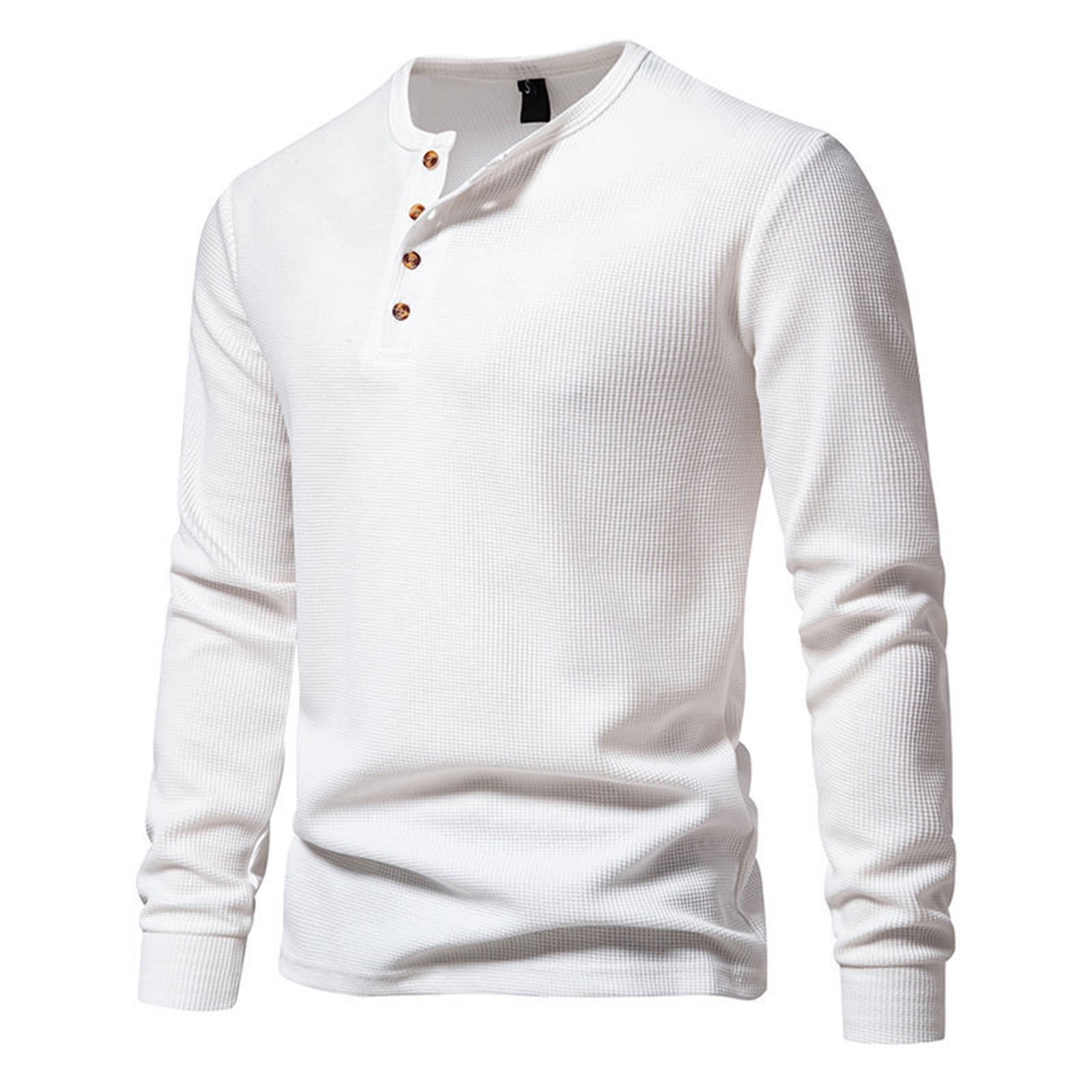 Ccpelsie Men's Casual Henley Shirts Long Sleeve Hippie Beach T Shirts ...
