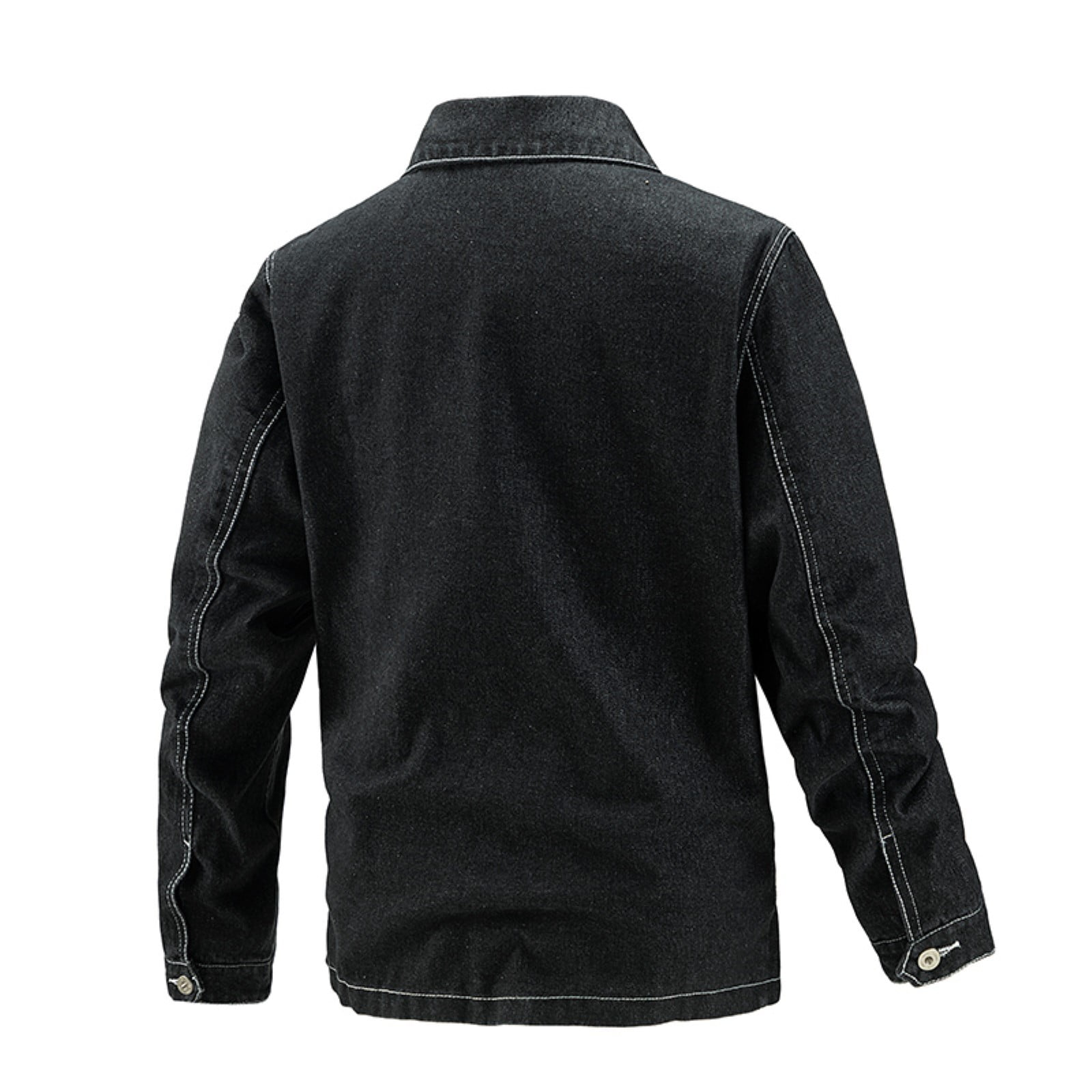 Ccpelsie Men's Cotton Cargo Jacket Winter Sherpa Fleece Lined Work