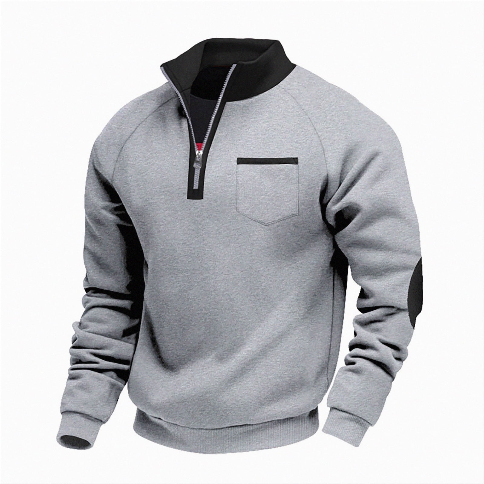 Ccpelsie Men's Quarter Zip Thermal Pullover Shirts Fall Winter ...