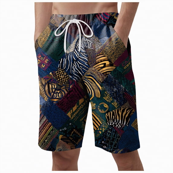 Ccpelsie Mens Casual Shorts Chino Cotton Shorts Summer Elastic Waist Drawstring Shorts with Pockets(Black,XXL)