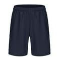 thumbnail image 1 of Ccpelsie Mens Casual Shorts Stretch Waist Summer Beach Shorts(Navy,XXL), 1 of 2