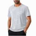 thumbnail image 1 of Ccpelsie Mens Short Sleeve T-Shirts Quick Dry Running Gym Workout Summer Casual Basic Tee Shirt(White,XXL), 1 of 9