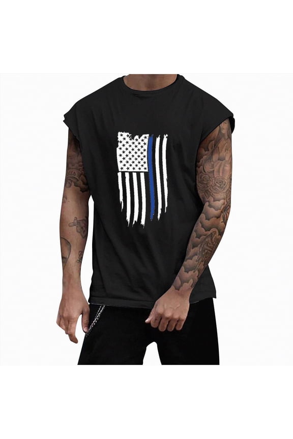 Mens Stringer Tank Tops Bodybuilding Gym Workout Shirts Comfortable Fit Quick Dry Athletic Training Wear(Black,2XL)