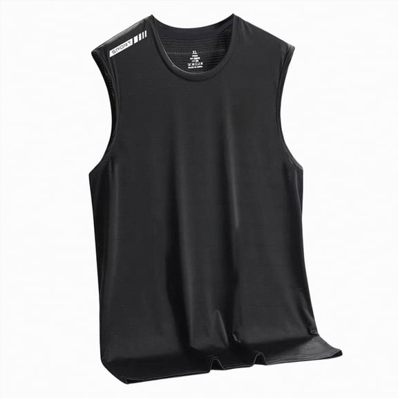 Ccpelsie Mens Workout Stringer Tank Tops Bodybuilding Gym Shirts Comfortable Fit Quick Dry Breathable(Black,4XL)