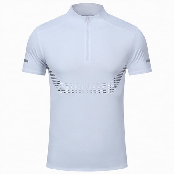 Ccpelsie Mens Workout T-Shirts Short Sleeve Sport Tops Gym Running T-Shirt for Summer Casual(White,XXXL)