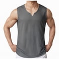thumbnail image 1 of Ccpelsie Mens Workout Tank Tops Summer Sleeveless Tee Shirts Casual Stylish Gym Muscle Shirt for Basketball(Grey,XL), 1 of 6