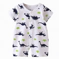 thumbnail image 1 of Ccpelsie Newborn Baby Boy Baby Girl Clothes One Piece Jumpsuits Clothes Short Sleeve Rompers Summer Clothes(Green,12-18 Months), 1 of 4