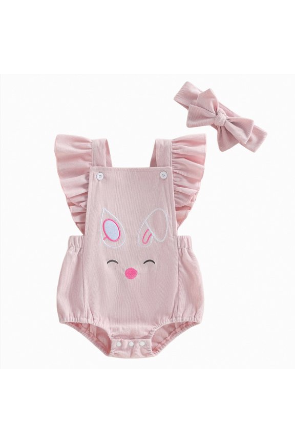 Newborn Baby Boy and Girl Clothes Button Short Sleeve Shirt Romper Jumpsuit Collared Bodysuit One-Piece Summer Outfits(Red,0-3 Months)