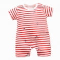 thumbnail image 1 of Ccpelsie Newborn Baby Boy and Girl Clothes Romper Summer Outfits Infant Floral Short Sleeve Romper Jumpsuit Bodysuit(Hot Pink,0-6 Months), 1 of 4