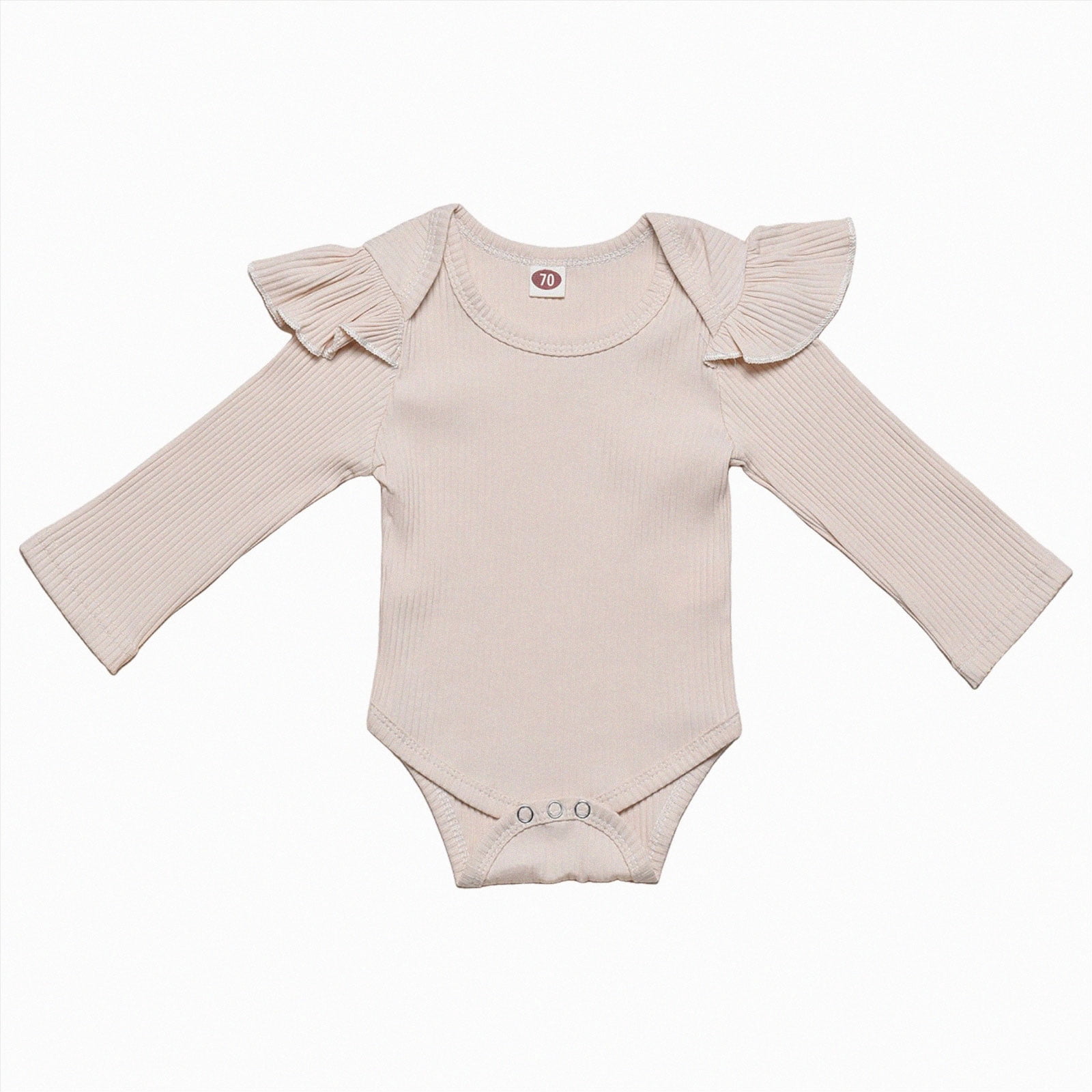 Ccpelsie Newborn Infant Baby Girl Clothes Long Sleeve Romper Ruffle ...