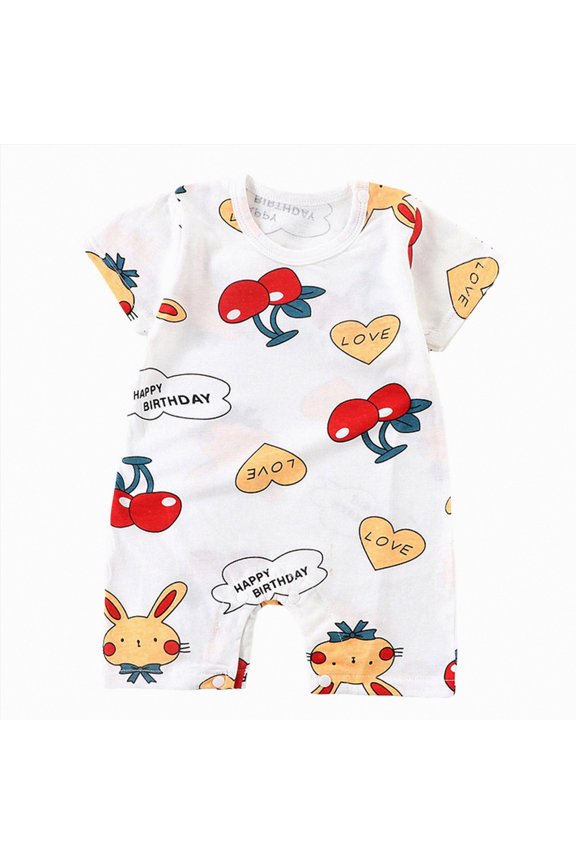 Newborn Outfits Baby Boy and Girl Clothes Summer Short Sleeve Textured Weave Collared Color Block Romper Jumpsuit(Red,18-24 Months)