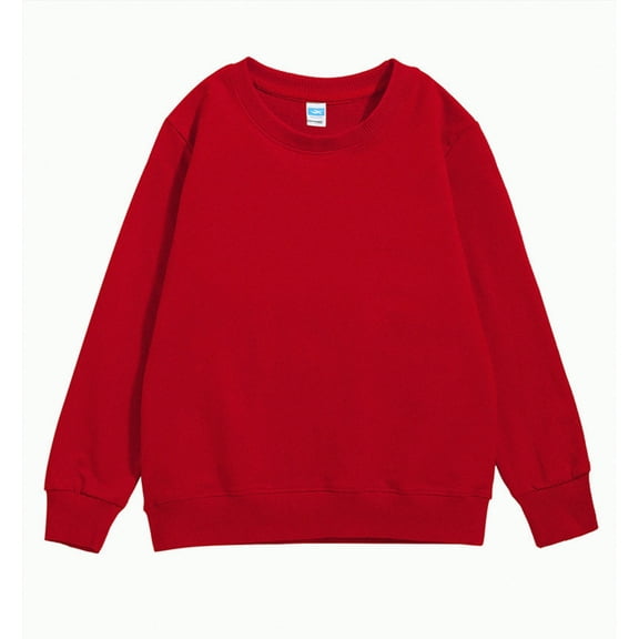 Ccpelsie Sweatshirts for Boys Crewneck Fleece Oversized Pullover Sweaters Fall Winter Cute Tops Casual Clothes(RD1,4-5 Years)