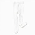 thumbnail image 1 of Ccpelsie Tights for Girls Soft Elastic Footed Tights for Toddler Girls Warm Stockings for Toddler Little/Big Kids(White,6-12 Months), 1 of 4