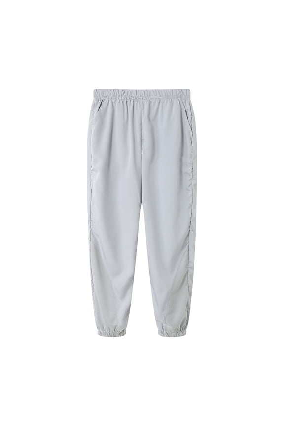 Toddler Baby Boy Girl Sweatpants Checkered Harem Trousers Gingham Linen Pants Long Jogger Little Kids Lounge Bottoms(Grey,10-11 Years)