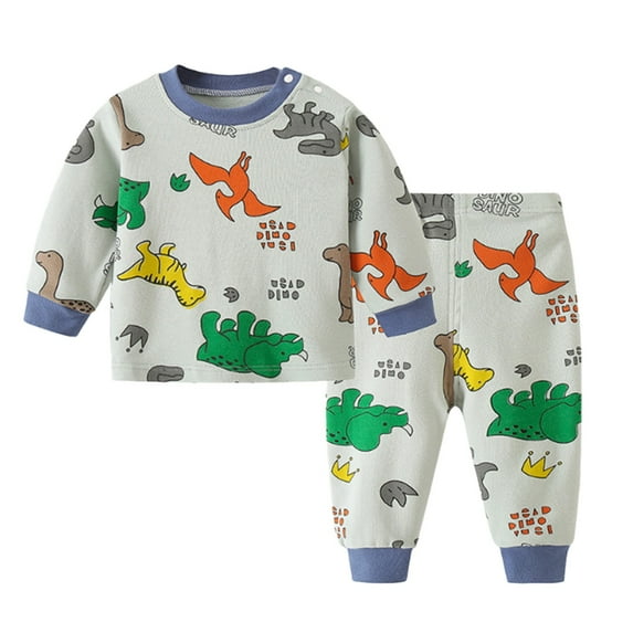 Ccpelsie Toddler Baby Boy Winter Spring Clothes Long Sleeve Sweatshirt Pullover Tops Pants Set(Y9-Green,3-4 Years)