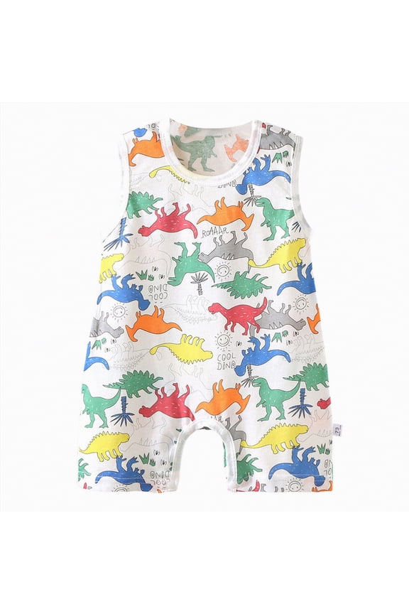Toddler Baby Boy and Girl Romper Short Sleeve Button Shirt Onesie Jumpsuit Shorts Summer Clothes Outfit(Multicolour,12-18 Months)