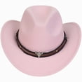 thumbnail image 1 of Ccpelsie Toddler Baby Cowboy Hat Infant Baby Boys and Girls Cowgirl Hats for 2t 3t 4t 5t 6t 7t Kids Western Cowboy Hat(Pink,3-18 Years), 1 of 7