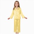 thumbnail image 1 of Ccpelsie Toddler Baby Girl Outfits Cute Print Pullover Sweatshirts & Pants Set Fall Winter Clothes(Yellow,3-4 Years), 1 of 9