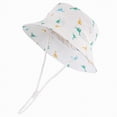 thumbnail image 1 of Ccpelsie Toddler Baby Girl Sun Hat Summer Foldable Beach Hats Sun Protection Wide Brim Toddler Bucket Hat Cap(White,4-8 Years), 1 of 4