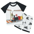 thumbnail image 1 of Ccpelsie Toddler Boy Clothes Summer Outfits Short Sleeve T-Shirt Dinosaurs Shorts Set Boy Clothes Outfits Set(Grey,2-3 Years), 1 of 9