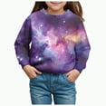 thumbnail image 1 of Ccpelsie Toddler Boy Crewneck Sweatshirt Letter Long Sleeve Pullover Tops Kids Fall Winter Outfits Casual Clothes(Light Purple,3-4 Years), 1 of 4